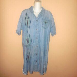 Double D Ranch Tencel Denim Dress Embroidery S M